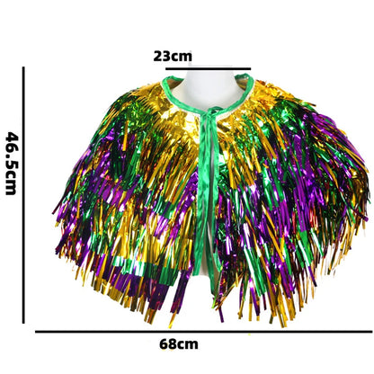 Saint Patrick's Day & Carnival - Irish Festival Tassel Cloak Costume