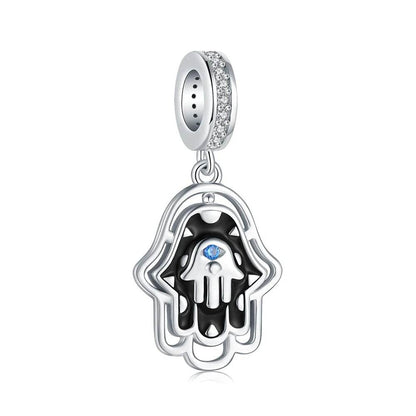 925S Jewish Scroll Bead With Cubic Zirconia Charm - Shop Jobie