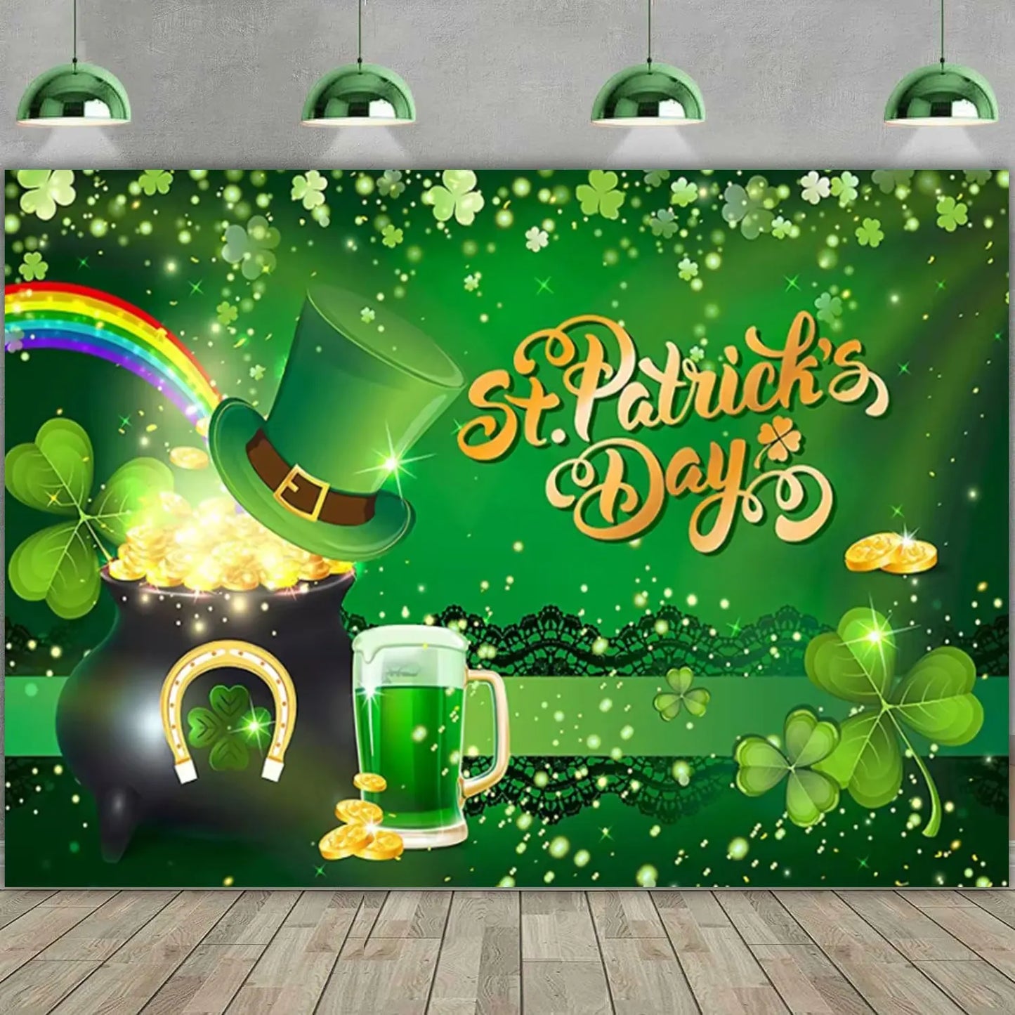St. Patrick’s Day Photography Backdrop & Party Prop