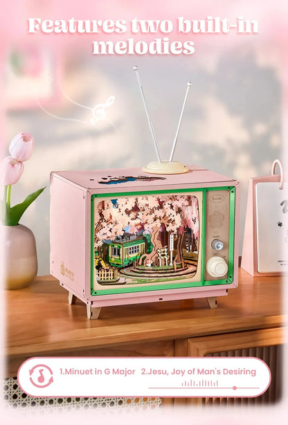 3D Wooden Puzzle – Sakura Dreamy Tour Music Box