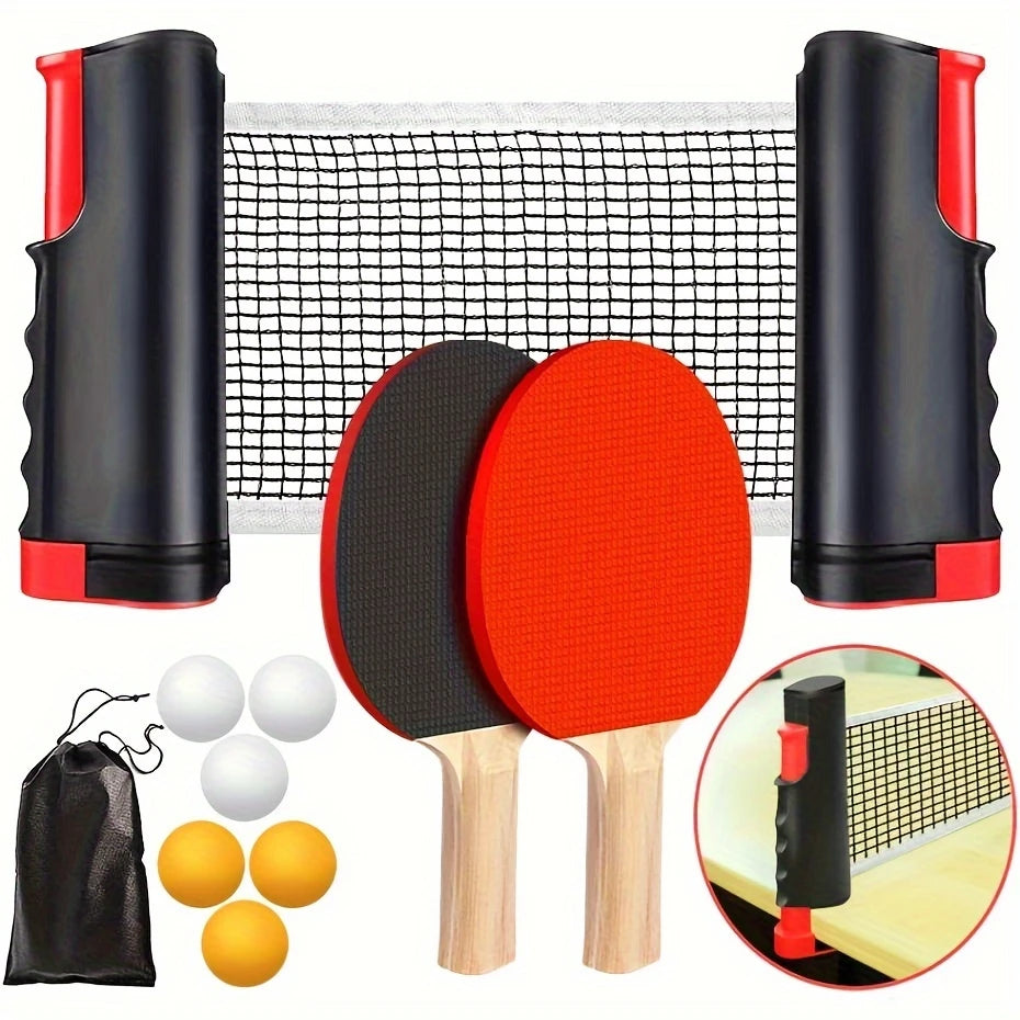Portable Ping Pong Paddle Set