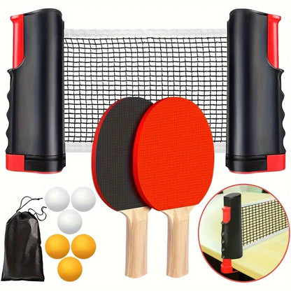 Portable Ping Pong Paddle Set