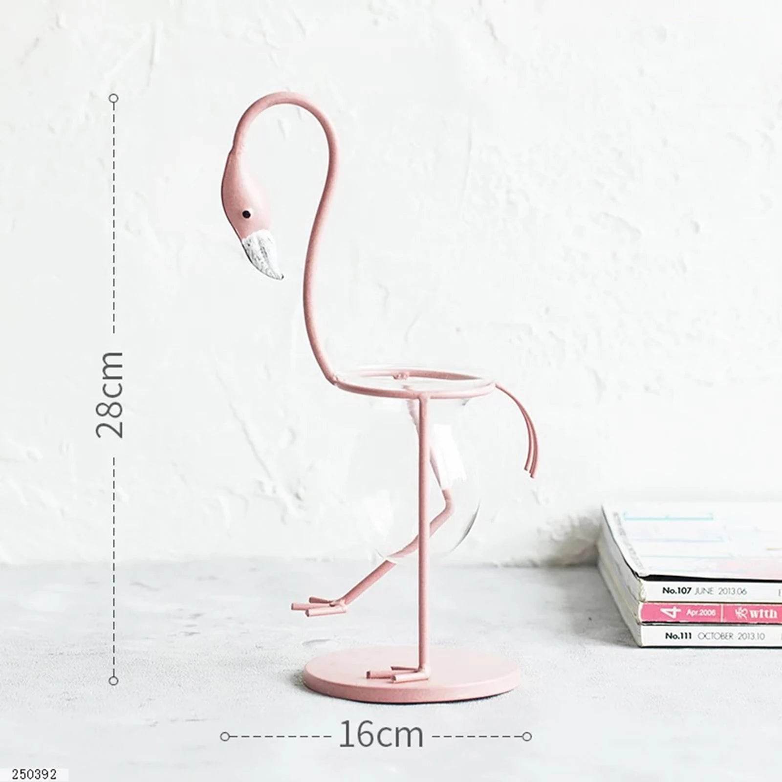 Pink Flamingo Glass Vase - Shop Jobie