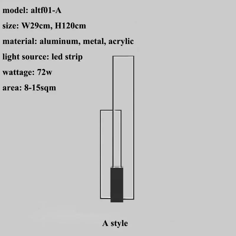 Modern Rectangle Led Floor Lamp