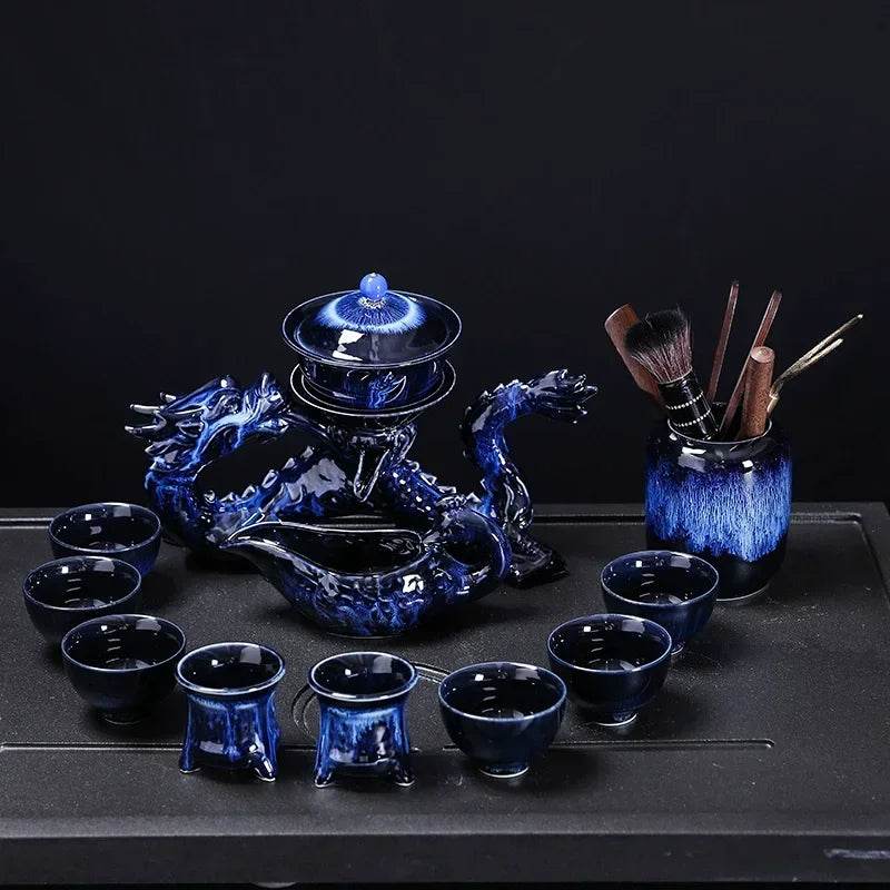 Dragon Kung Fu Teapot and Tea Cup Set - Shop Jobie