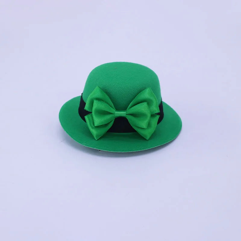 St. Patrick's Day Green Hairpin Shamrock Hat