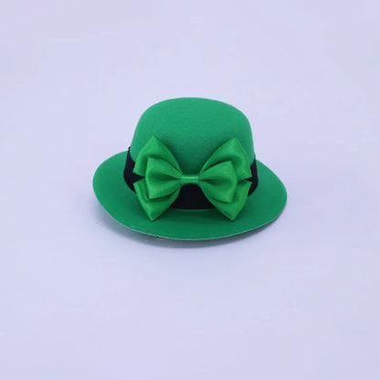 St. Patrick's Day Green Hairpin Shamrock Hat