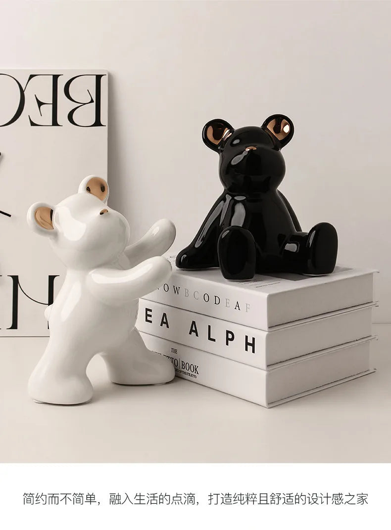 Bookends - 3D Geometric Bears