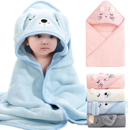Cartoon Animal Baby Bath Towels - Shop Jobie