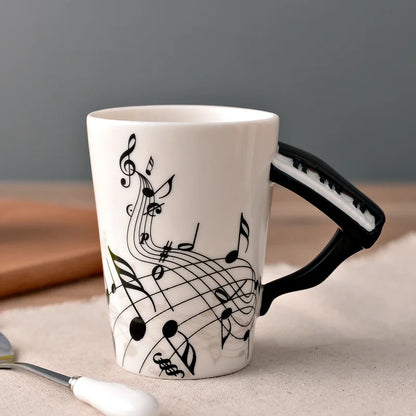 8.45 fl oz Ceramic Musical w/Instrument Handle
