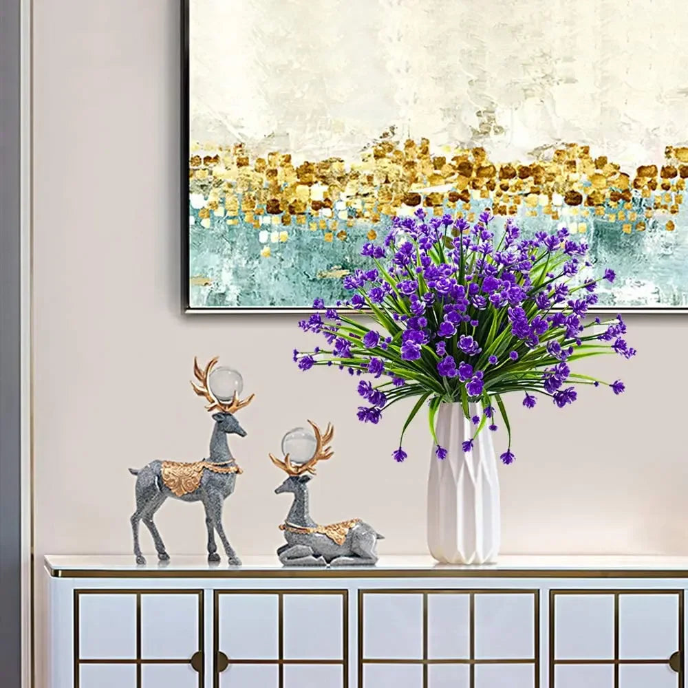 Silk Flowers - 10 Bundles Artificial Garden Decor!