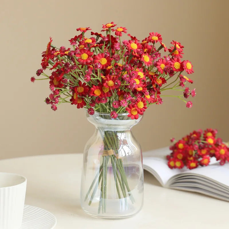 Silk Flower Bouquet - Bouquet of Chamomile Small Daisies