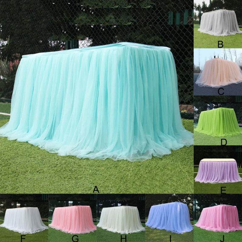 Tulle Table Skirts - Party Decor - Shop Jobie