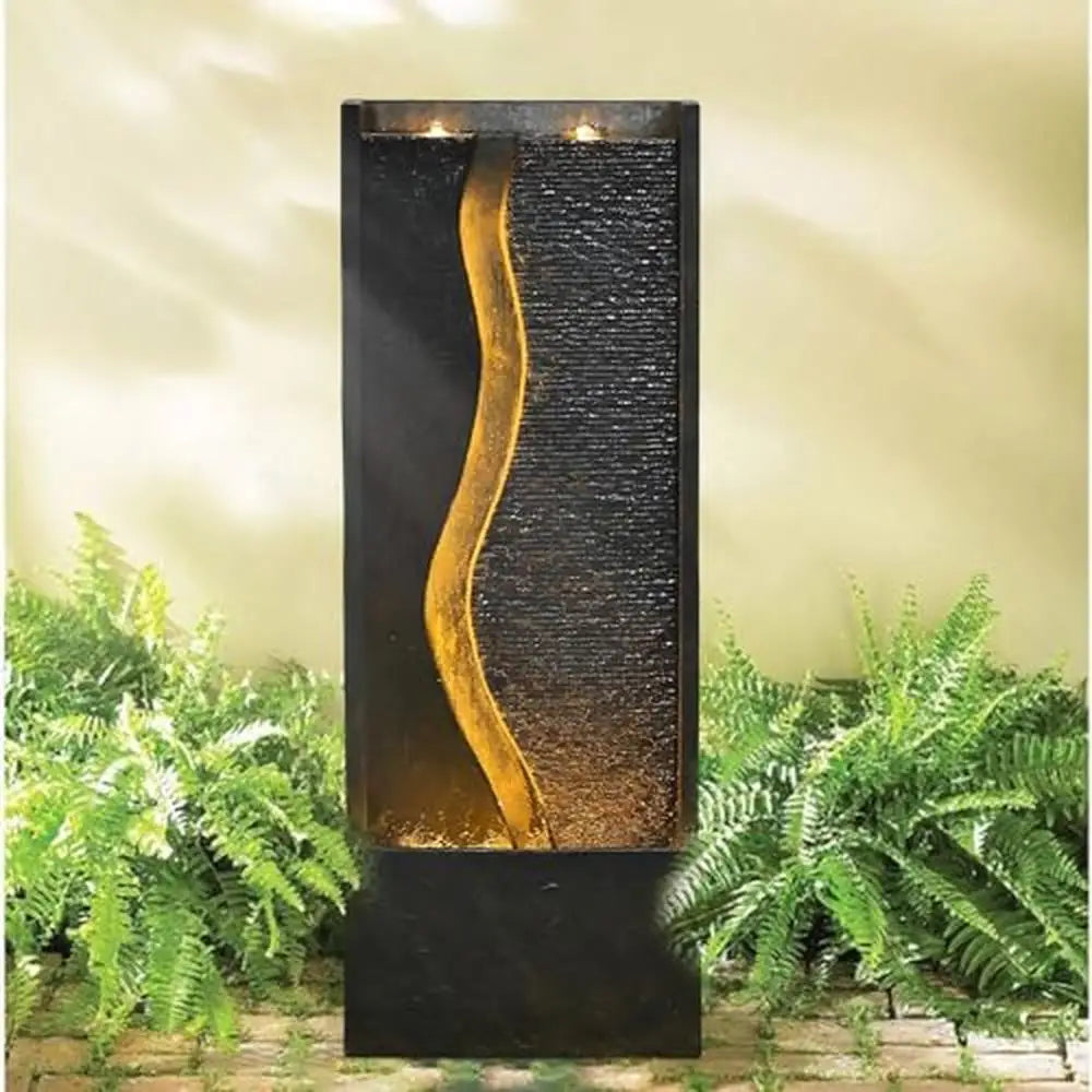Outdoor Water Fountain - Rustic Cube