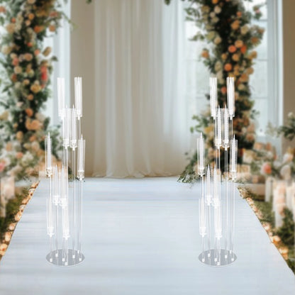 2pc Acrylic Candle Holder - Wedding Centerpiece