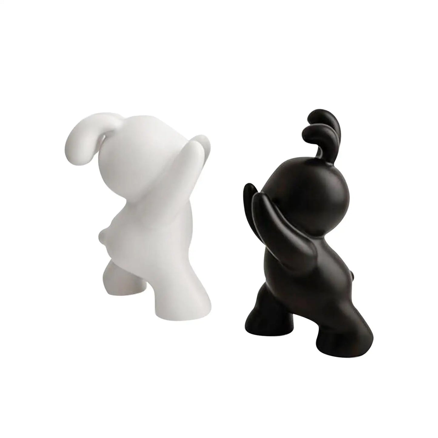 Bookends - Cute Rabbit Figurines