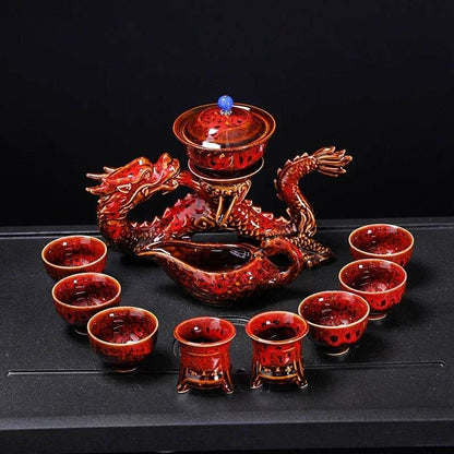 Dragon Kung Fu Teapot and Tea Cup Set - Shop Jobie