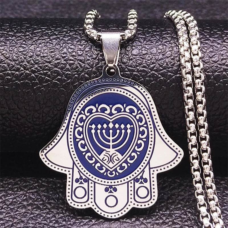 Hamsa Hand Fish Eyes Necklaces - Shop Jobie