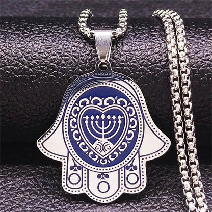 Hamsa Hand Fish Eyes Necklaces - Shop Jobie