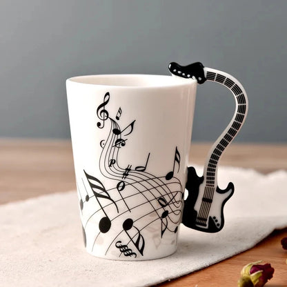 8.45 fl oz Ceramic Musical w/Instrument Handle