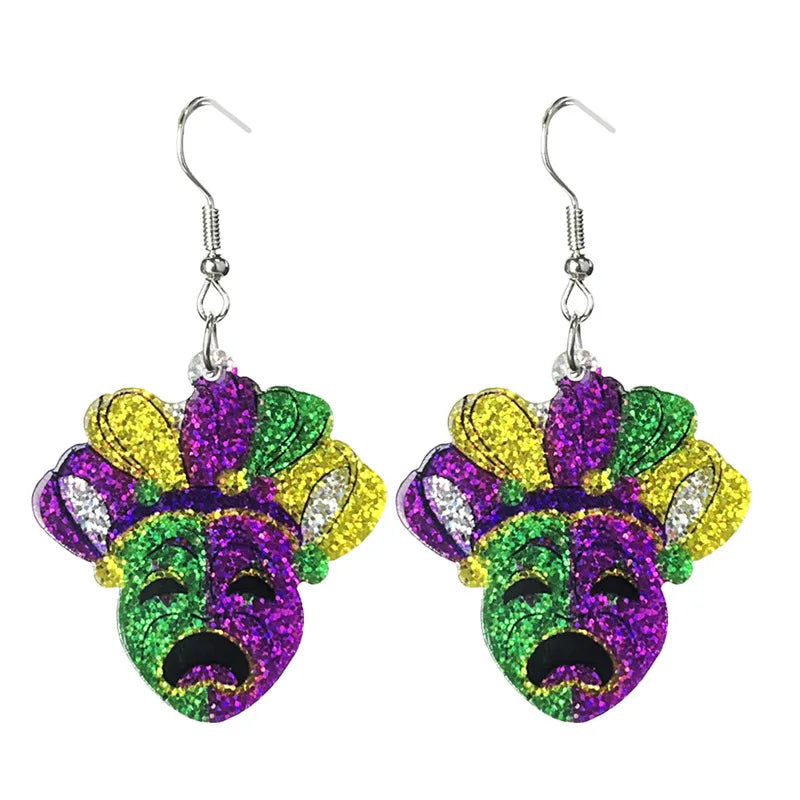 Mardi Gras Carnival -  Earrings