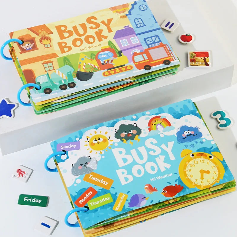 Montessori - Baby Busy Book Colors & Shapes