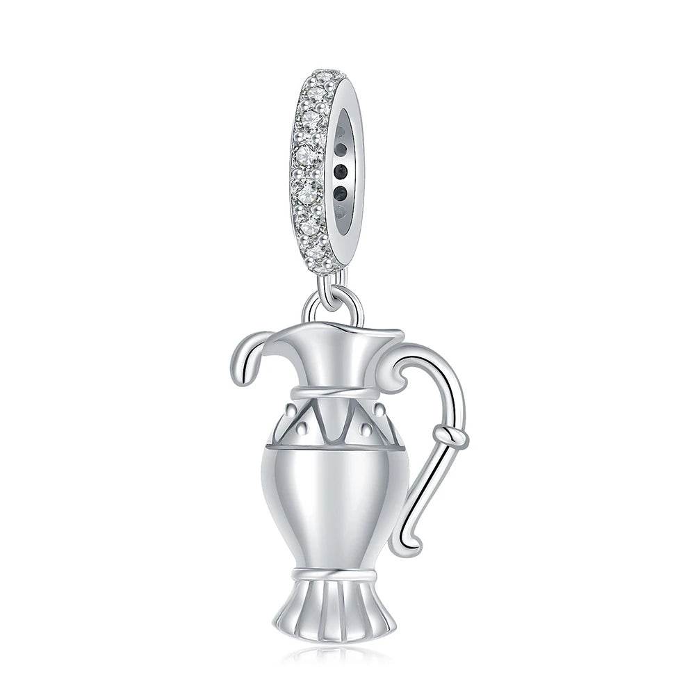 925S Jewish Scroll Bead With Cubic Zirconia Charm - Shop Jobie