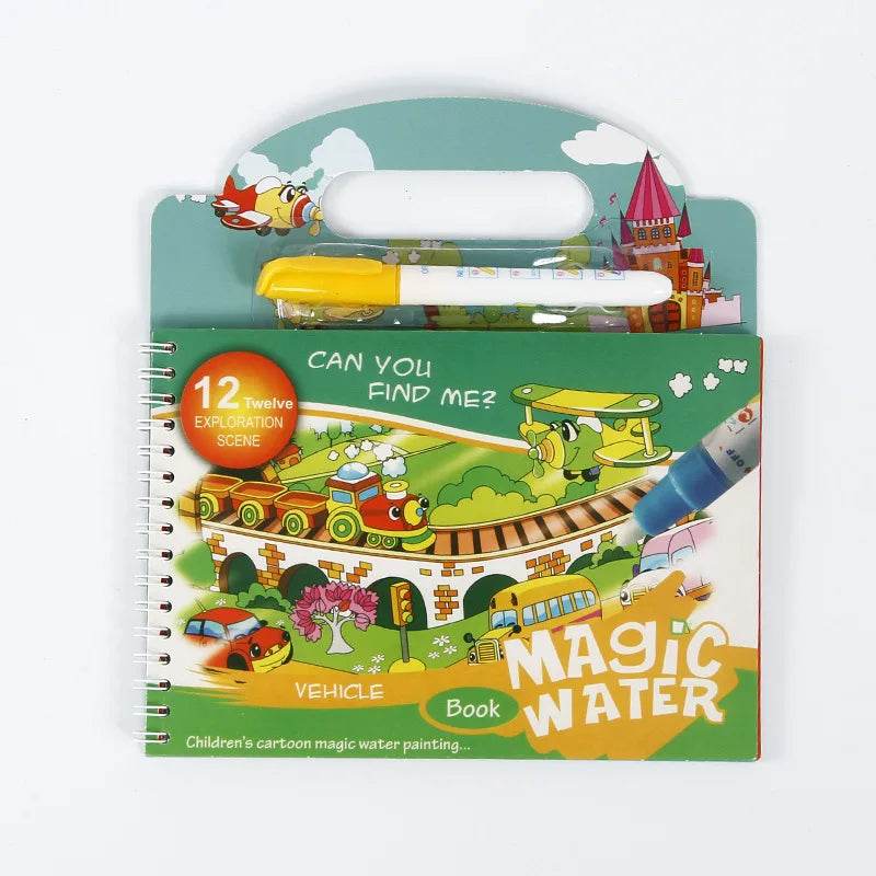 Montessori - Magical Water Painting Book - Shop Jobie