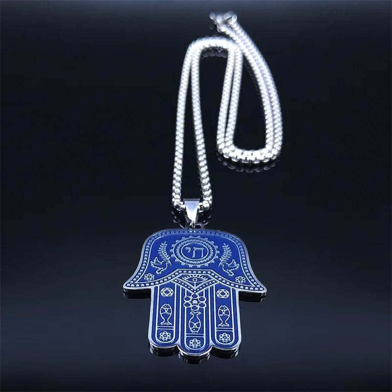 Hamsa Hand Fish Eyes Necklaces - Shop Jobie
