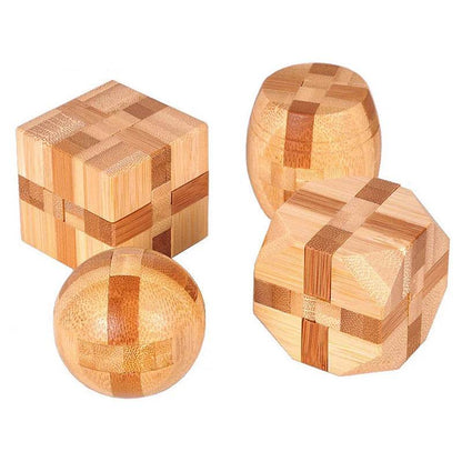 3D Wooden Puzzle IQ Brain Teaser - Shop Jobie
