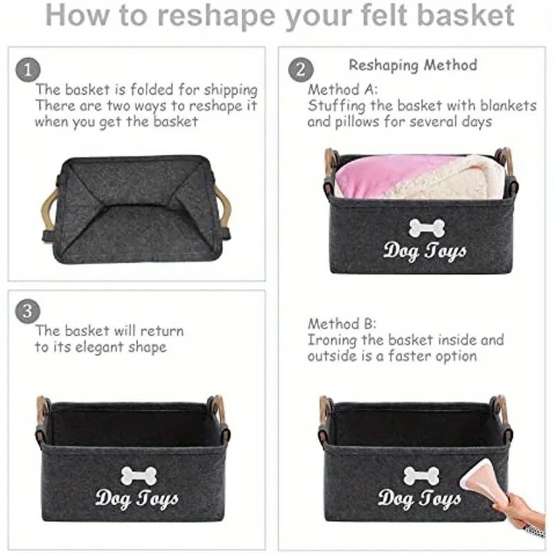 Felt Pet Storage Basket