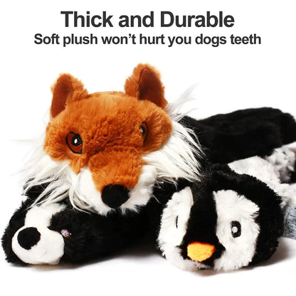 Adorable Animal No-Stuffing Dog Toy with Squeakers