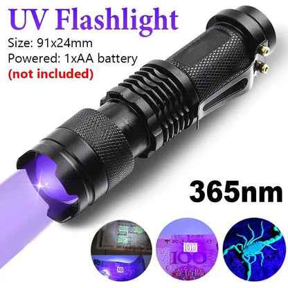 Mini LED Ultraviolet Flashlight - Shop Jobie