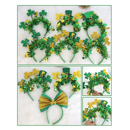 Fun & Fancy Irish Festival Shamrock Party Headbands