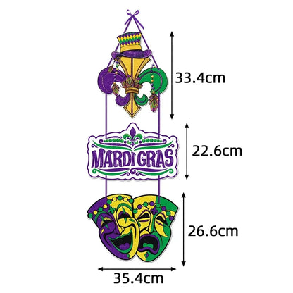 Mardi Gras Door Pendants Decor