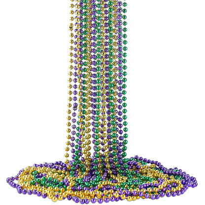 Mardi Gras & St. Patrick's Day Beaded Necklaces