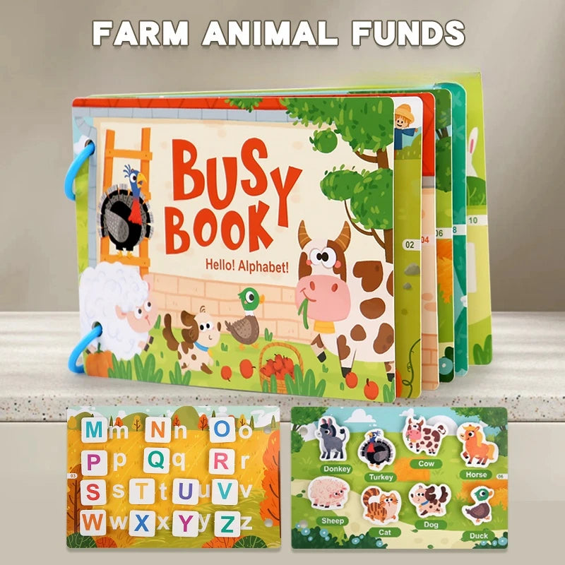 Montessori - Baby Busy Book Colors & Shapes