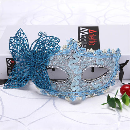 Side Butterfly Masquerade Mardi Gras Mask