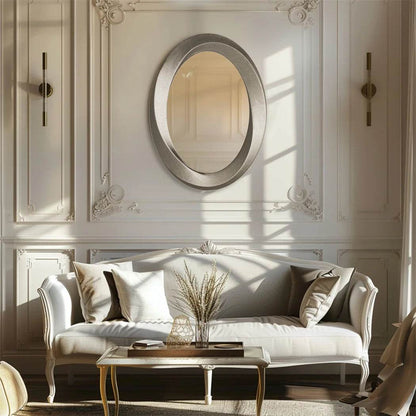 Antique Baroque Gold Oval Beveled Framed Wall Mirror - Shop Jobie