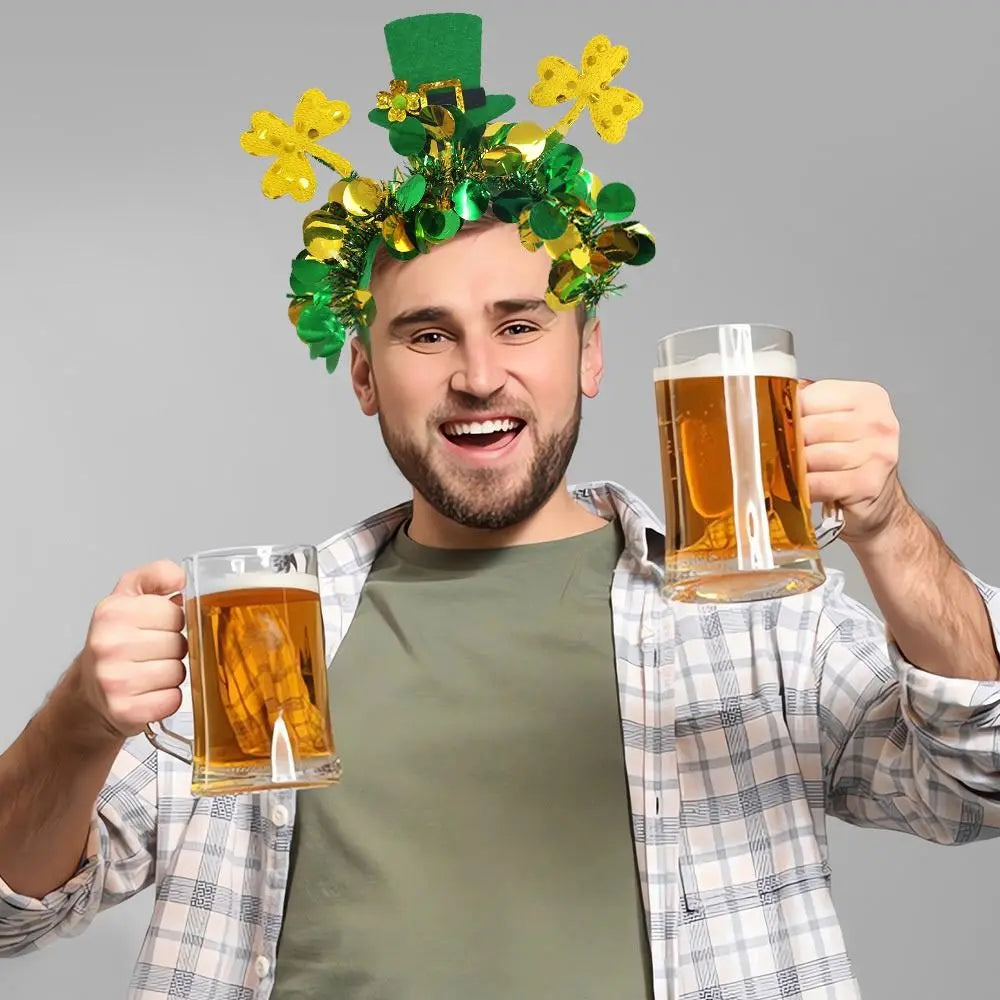 Fun & Fancy Irish Festival Shamrock Party Headbands
