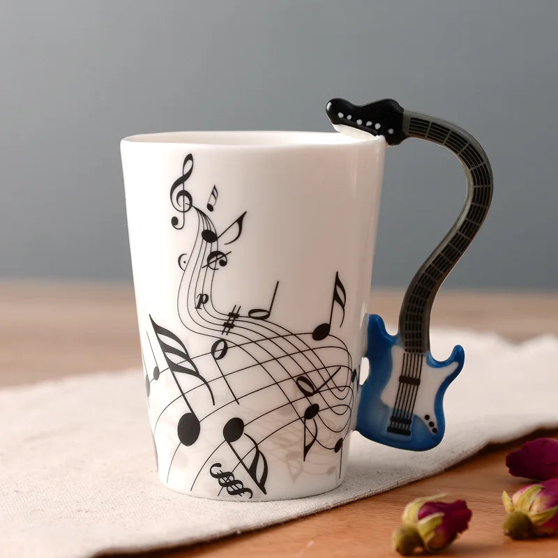 8.45 fl oz Ceramic Musical w/Instrument Handle