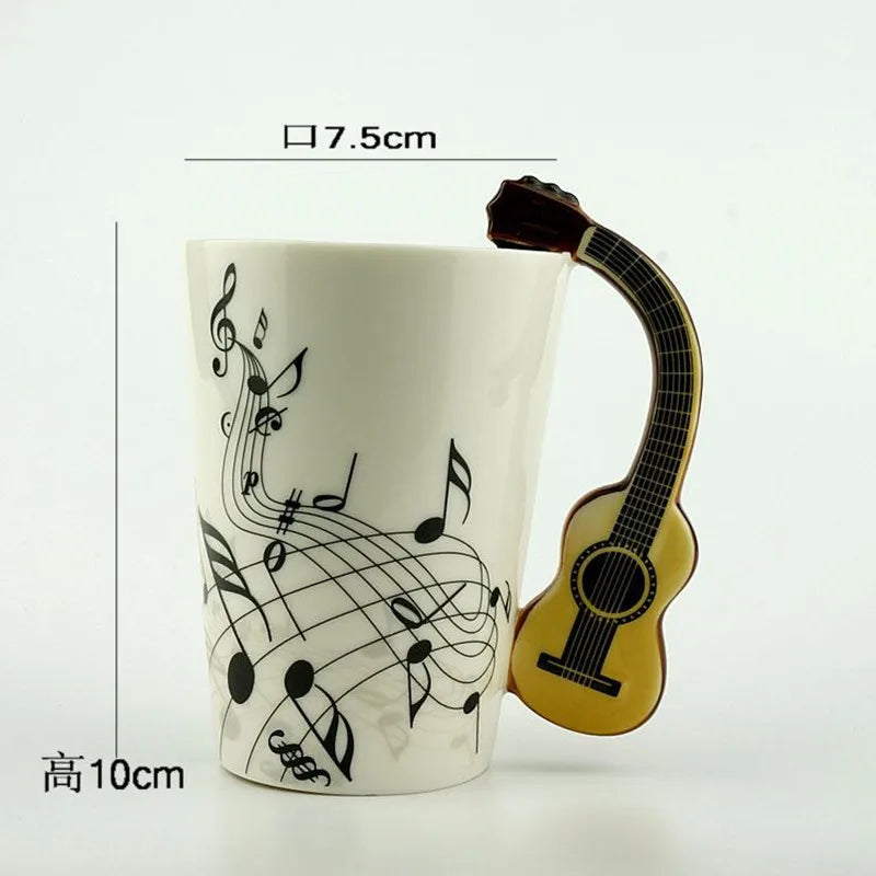 8.45 fl oz Ceramic Musical w/Instrument Handle