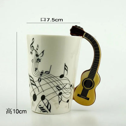 8.45 fl oz Ceramic Musical w/Instrument Handle