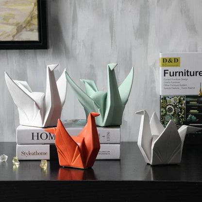 Modern Abstract Origami Bird Figurine - Shop Jobie