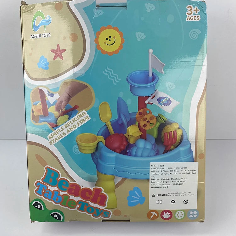 Sand Water Table w/Beach Toys