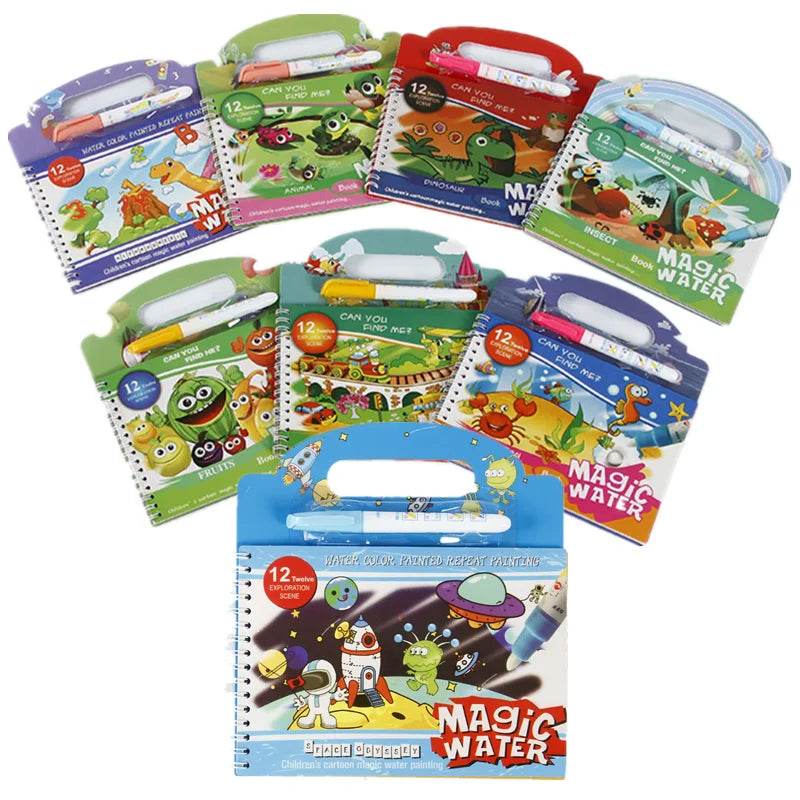 Montessori - Magical Water Painting Book - Shop Jobie