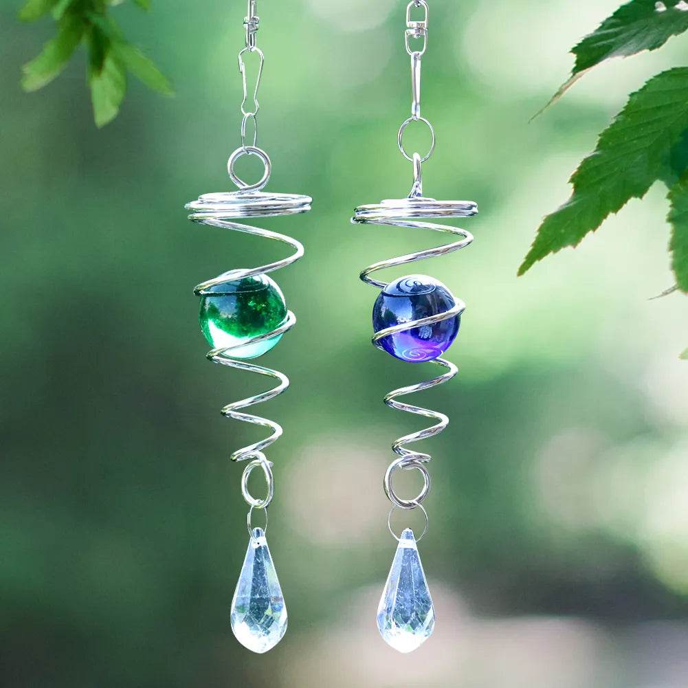 Rotating Spiral Tail Wind Spinner Chimes - Shop Jobie