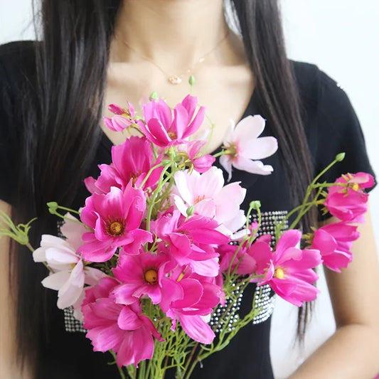 Silk Flower Bouquet - Single Branch Gesang Flower