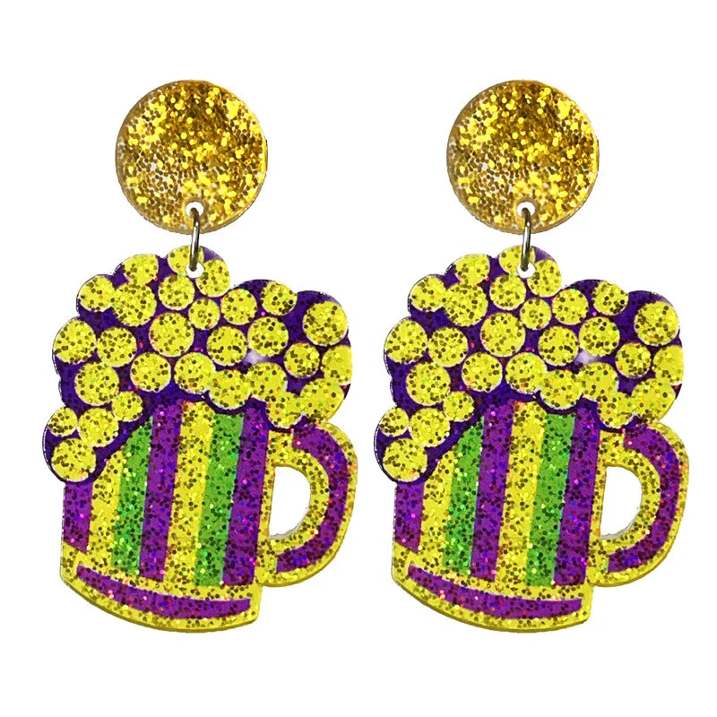 Mardi Gras Carnival -  Earrings