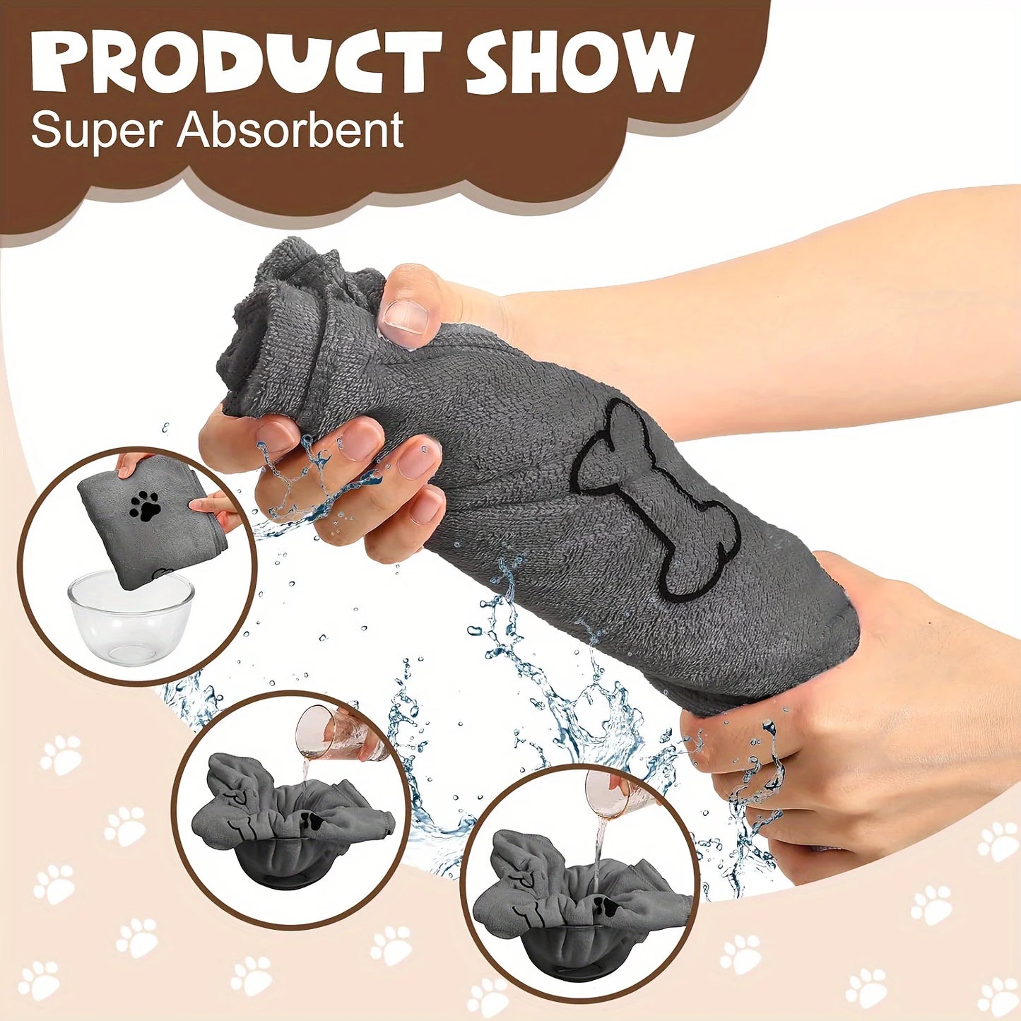 Quick-Drying Microfiber Pet Towel